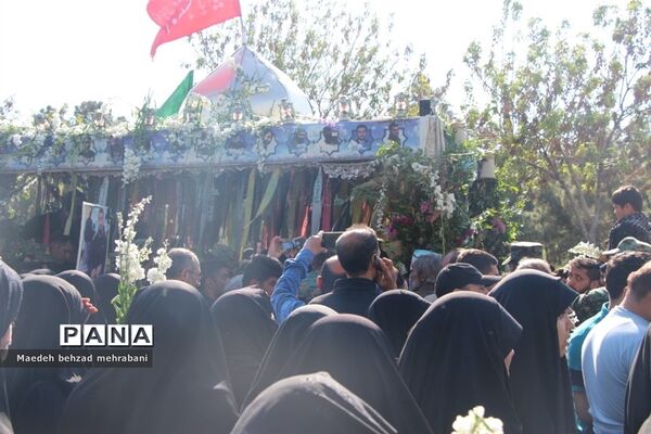 تشییع شهید مدافع حرم میلاد حیدری در شهرستان قرچک