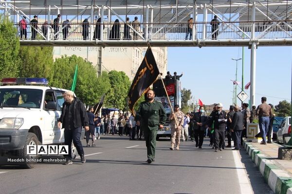 تشییع شهید مدافع حرم میلاد حیدری در شهرستان قرچک