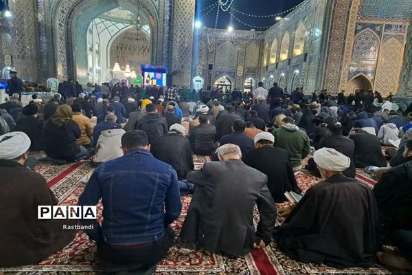 حال و هوای حرم رضوی در شب اول قدر