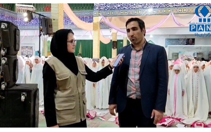 گردهمایی بزرگ دختران روزه اولی در شهرستان البرز شهر الوند استان قزوین/فیلم