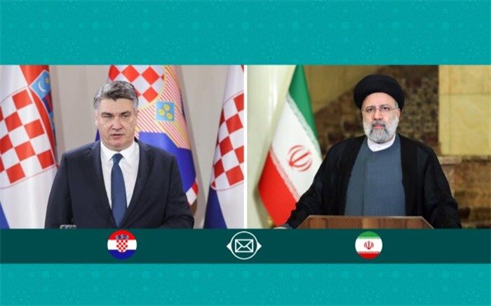 پیام ‌رئیس‌جمهور کرواسی به آیت‌الله رئیسی