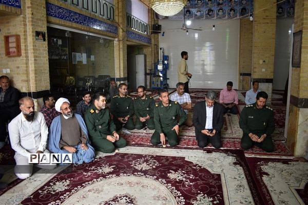 سفر یک روزه فرمانده سپاه الغدیر یزد به شهرستان بهاباد