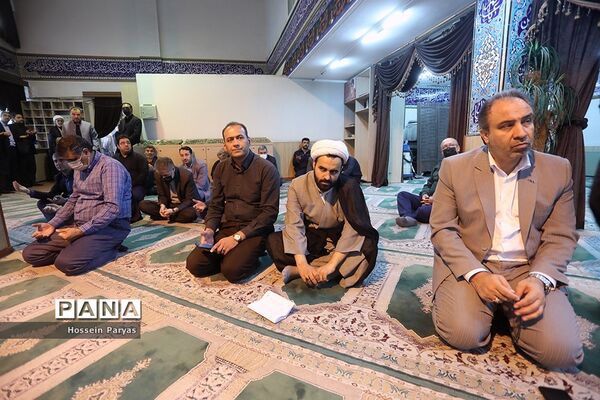 تشییع پیکر شهید گمنام در ساختمان علاقه‌مندان وزارت آموزش و پرورش