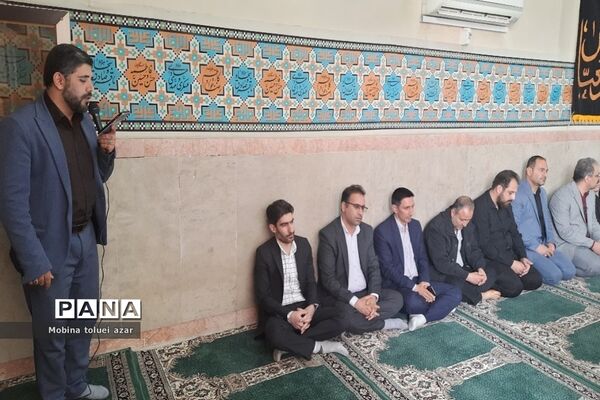 استقبال از دو شهید گمنام در آموزش و پرورش ناحیه یک بهارستان
