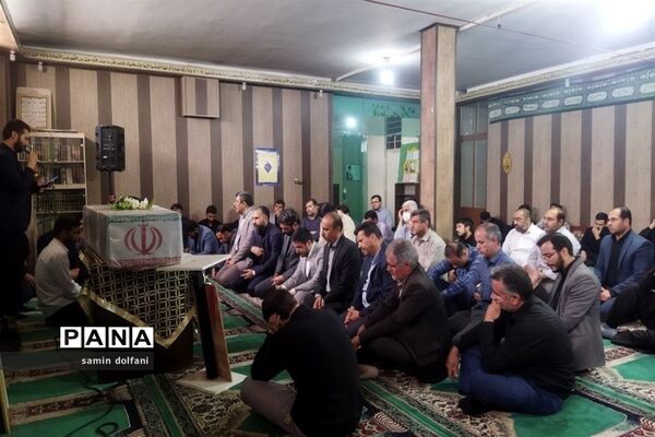 پیکر مطهر شهید گمنام در آموزش و پرورش شهرستان قرچک