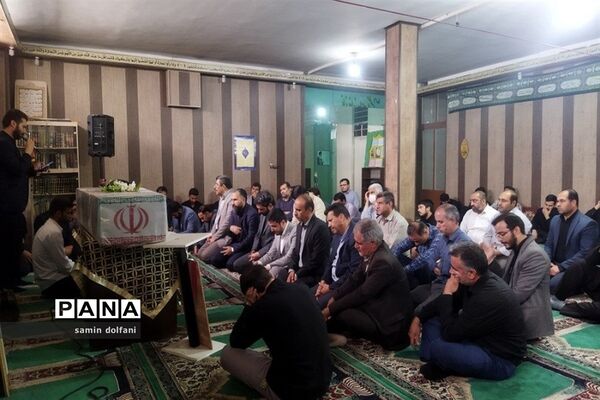 پیکر مطهر شهید گمنام در آموزش و پرورش شهرستان قرچک