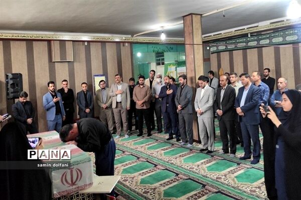 پیکر مطهر شهید گمنام در آموزش و پرورش شهرستان قرچک