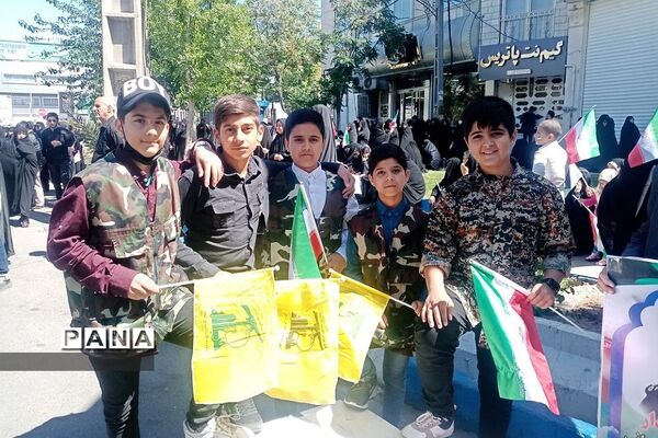 راهپیمایی روز قدس در شهرستان ورامین