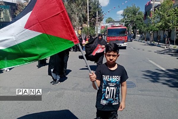 راهپیمایی روز قدس در شهرستان ورامین