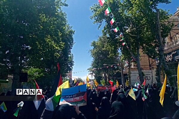 راهپیمایی روز قدس در شهرستان ورامین