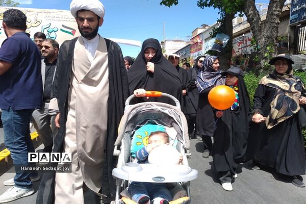 حضور پررنگ دانش‌آموزان و فرهنگیان شیراز در راهپیمایی روز قدس