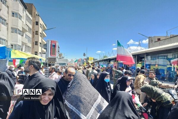 حضور پر شور مردم در راهپیمایی روز قدس در تهران