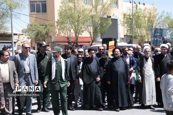 حضور با شکوه مردم آباده در راهپیمایی روز جهانی قدس