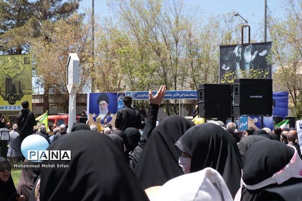 حضور با شکوه مردم آباده در راهپیمایی روز جهانی قدس