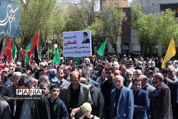حضور با شکوه مردم آباده در راهپیمایی روز جهانی قدس