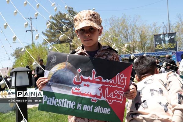 حضور با شکوه مردم آباده در راهپیمایی روز جهانی قدس