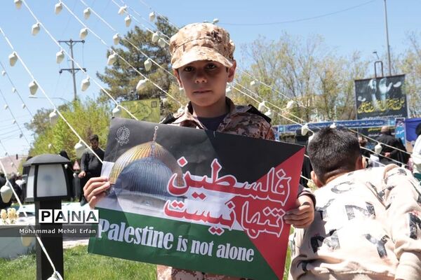 حضور با شکوه مردم آباده در راهپیمایی روز جهانی قدس
