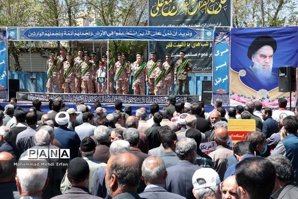 حضور با شکوه مردم آباده در راهپیمایی روز جهانی قدس