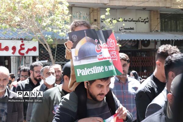 حضور با شکوه مردم آباده در راهپیمایی روز جهانی قدس