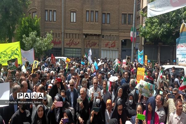 حضور پرشور مردم شیراز در راهپیمایی روز قدس
