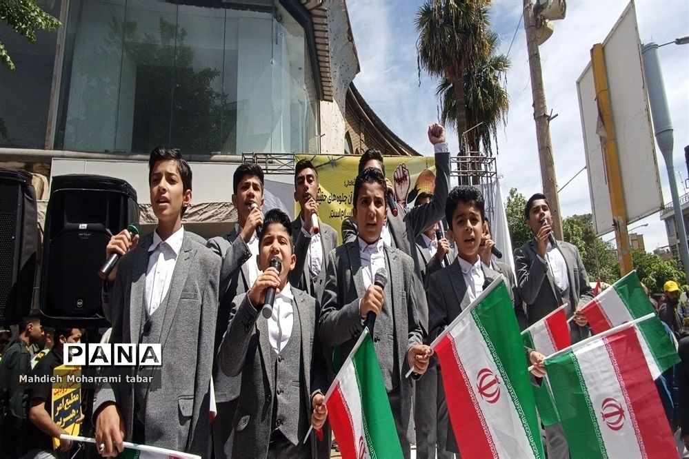 حضور پرشور مردم شیراز در راهپیمایی روز قدس