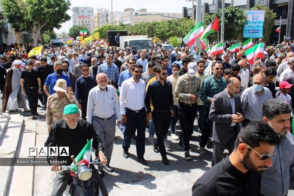 راهپیمایی روز جهانی قدس در بوشهر
