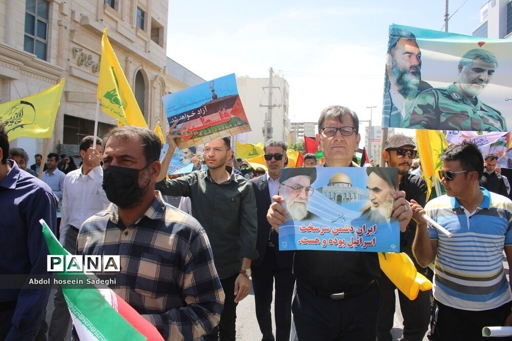 راهپیمایی روز جهانی قدس در بوشهر