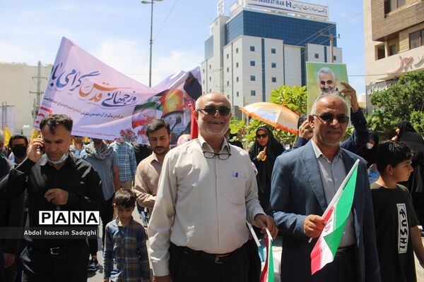 راهپیمایی روز جهانی قدس در بوشهر