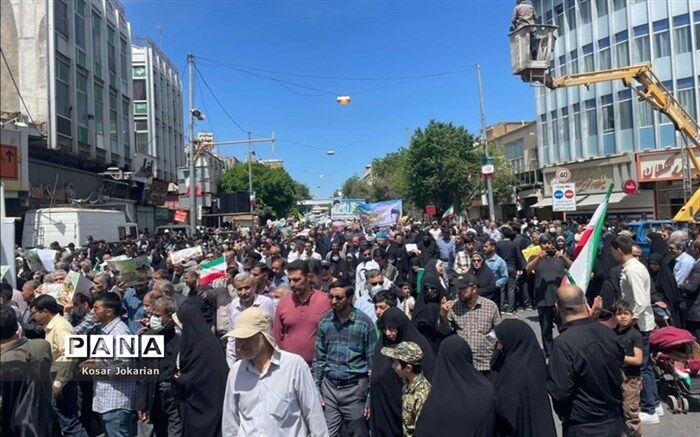 راهپیمایی روز جهانی قدس در شهرستان اقلید