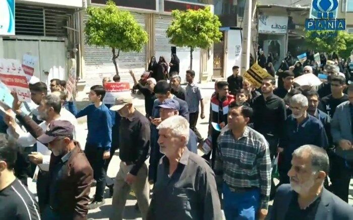 حضور مردم میاندورود در راهپیمایی روز قدس