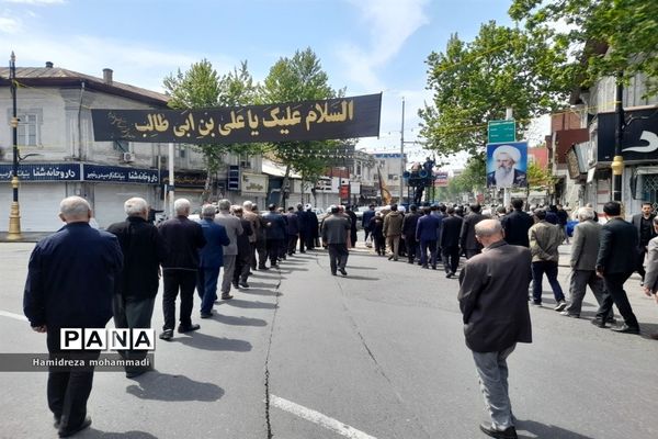 آیین دسته‌روی سالروز شهادت امام علی (ع) در قائمشهر