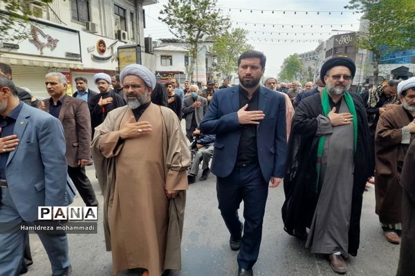 آیین دسته‌روی سالروز شهادت امام علی (ع) در قائمشهر