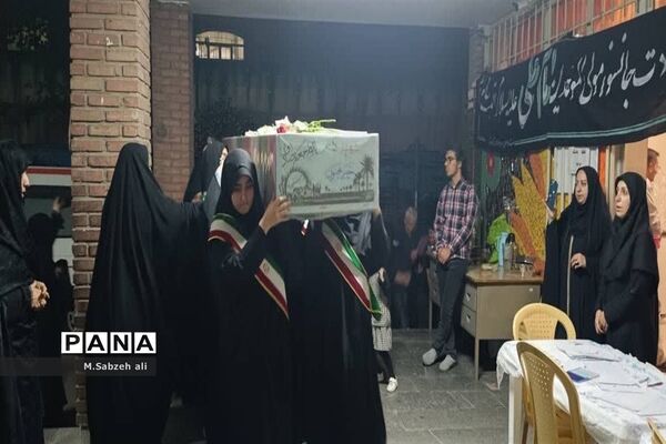 تشییع پیکر شهید گمنام همزمان با شهادت حضرت عشق علی (ع)
