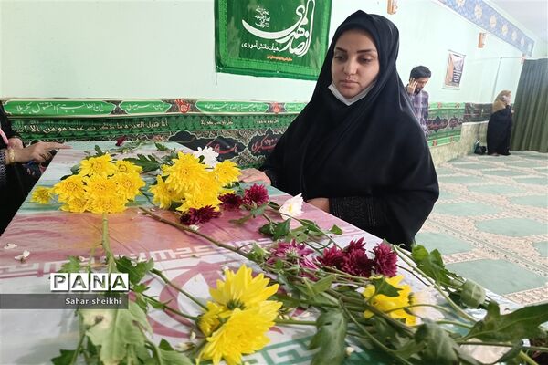 آیین استقبال از پیکر شهید گمنام در آموزش‌و‌پرورش ملارد