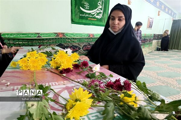 آیین استقبال از پیکر شهید گمنام در آموزش‌و‌پرورش ملارد
