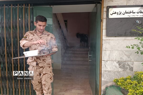 آیین استقبال از پیکر شهید گمنام در آموزش‌و‌پرورش ملارد