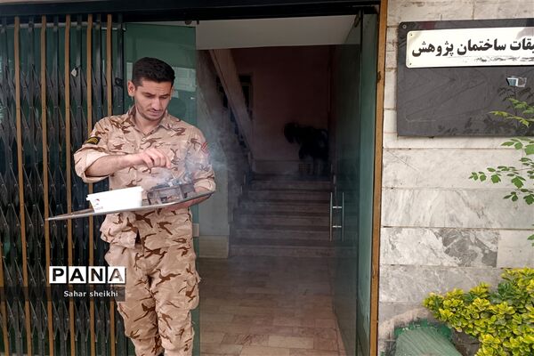 آیین استقبال از پیکر شهید گمنام در آموزش‌و‌پرورش ملارد
