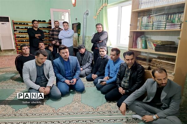 آیین استقبال از پیکر شهید گمنام در آموزش‌و‌پرورش ملارد
