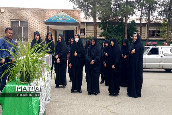 مراسم تشییع پیکر شهید گمنام در منطقه جوادآباد