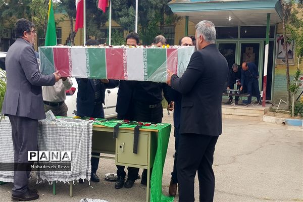 مراسم تشییع پیکر شهید گمنام در منطقه جوادآباد