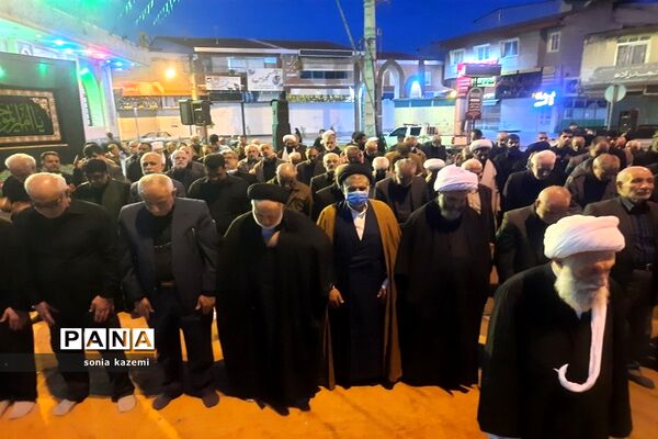 مراسم عزاداری و برپایی سفره افطاری در ساری