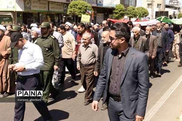راهپیمایی روز قدس در شهرستان بهنمیر