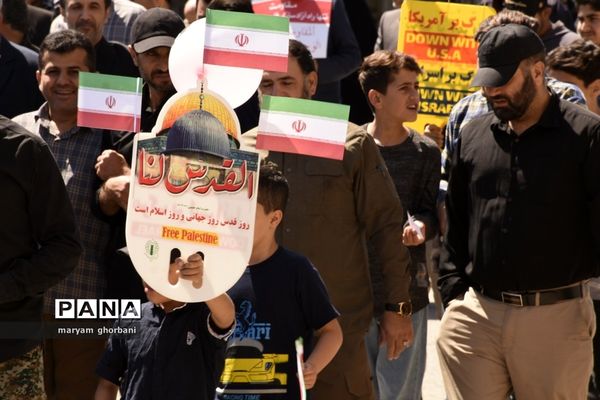 راهپیمایی روز قدس در شهرستان بهنمیر