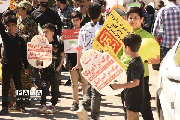 راهپیمایی روز قدس در شهرستان بهنمیر