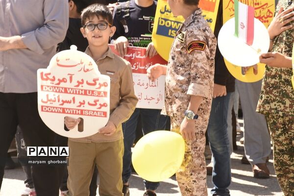راهپیمایی روز قدس در شهرستان بهنمیر