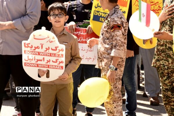 راهپیمایی روز قدس در شهرستان بهنمیر