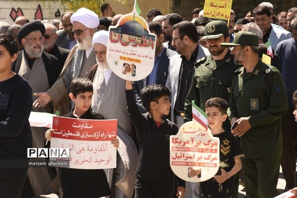 راهپیمایی روز قدس در شهرستان بهنمیر