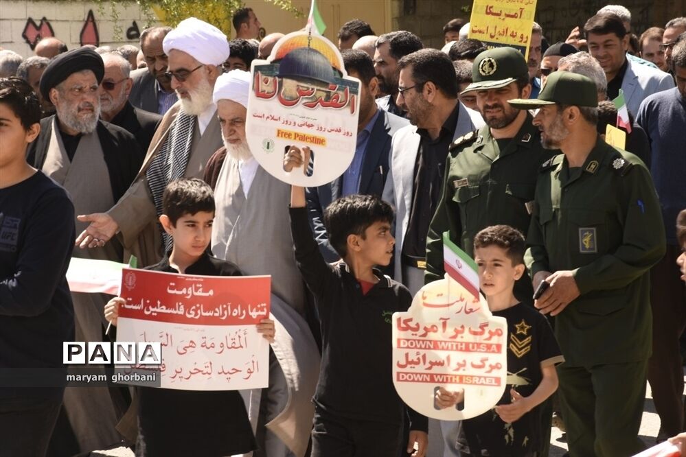 راهپیمایی روز قدس در شهرستان بهنمیر