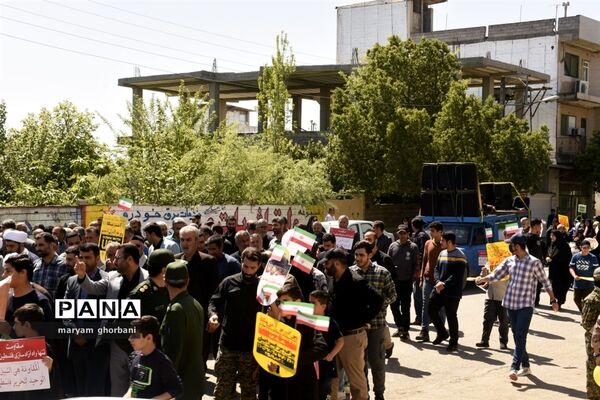 راهپیمایی روز قدس در شهرستان بهنمیر