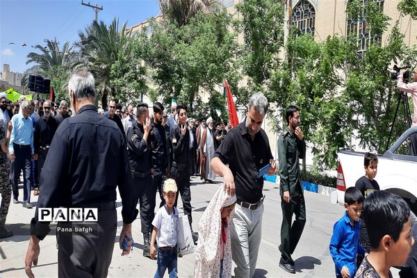 جلوه‌های حضور مردم بصیر و آگاه بافق در راهپیمایی روز قدس